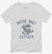 Motor Boat Captain  Womens V-Neck Tee