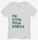 Mr Steal Your Snacks  Womens V-Neck Tee