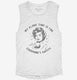 My Alone Time Is For Everyone's Safety white Womens Muscle Tank