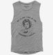 My Alone Time Is For Everyone's Safety grey Womens Muscle Tank