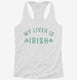 My Liver Is Irish white Womens Racerback Tank