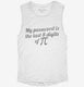 My Password Is The Last 8 Digits Of Pi Funny Math Geek white Womens Muscle Tank