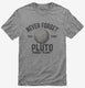 Never Forget Pluto Funny Outer Space Planets Joke grey Mens