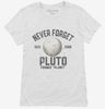 Never Forget Pluto Funny Outer Space Planets Joke Womens