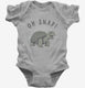 Oh Snap Funny Snapping Turtle Joke grey Infant Bodysuit