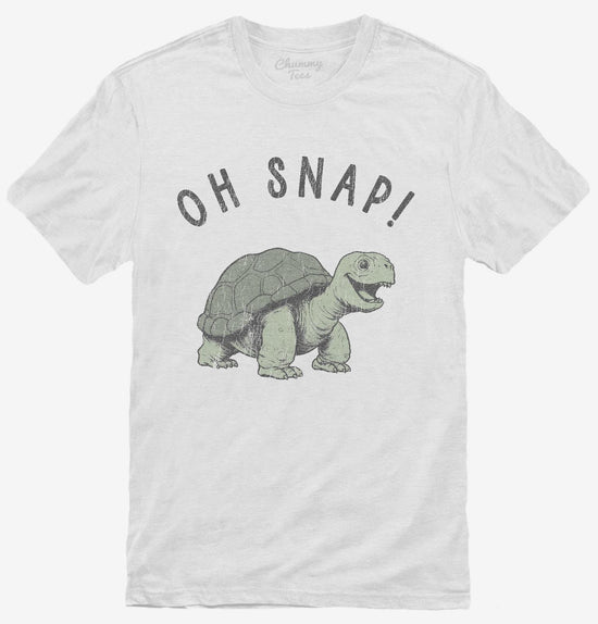 Oh Snap Funny Snapping Turtle Joke T-Shirt