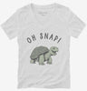 Oh Snap Funny Snapping Turtle Joke Womens Vneck Shirt 666x695.jpg?v=1706839297