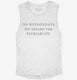 On Wednesdays We Smash The Patriarchy Feminist  Womens Muscle Tank