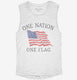 One Nation One Flag  Womens Muscle Tank