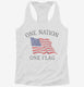 One Nation One Flag  Womens Racerback Tank