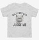 Only Cats Can Judge Me Kitty Graphic  Toddler Tee