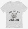 Only Cats Can Judge Me Kitty Graphic Womens Vneck Shirt 666x695.jpg?v=1706843143