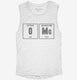 Oxygen and Magnesium OMG Periodic Table Science Funny Chemistry white Womens Muscle Tank