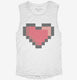 Pixel Heart 8 Bit Love  Womens Muscle Tank