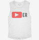 Player white Womens Muscle Tank