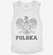 Poland Eagle Polska Polish white Womens Muscle Tank