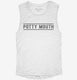 Potty Mouth white Womens Muscle Tank