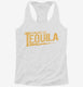 Powered By Tequila Funny Drinking  Womens Racerback Tank