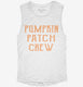 Pumpkin Patch Crew white Womens Muscle Tank