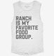 Ranch Salad Dressing is My Favorite Food Group white Womens Muscle Tank