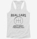 Real Cars Don't Shift Themselves Funny Manual Shifter  Womens Racerback Tank