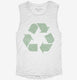 Recycling Symbol white Womens Muscle Tank