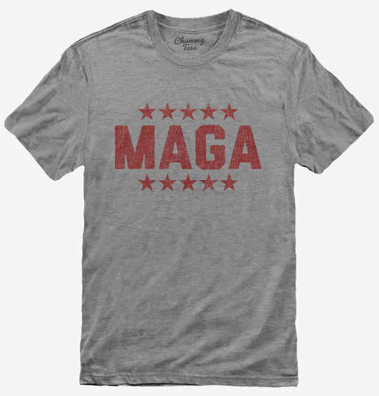 Red MAGA Stars T-Shirt