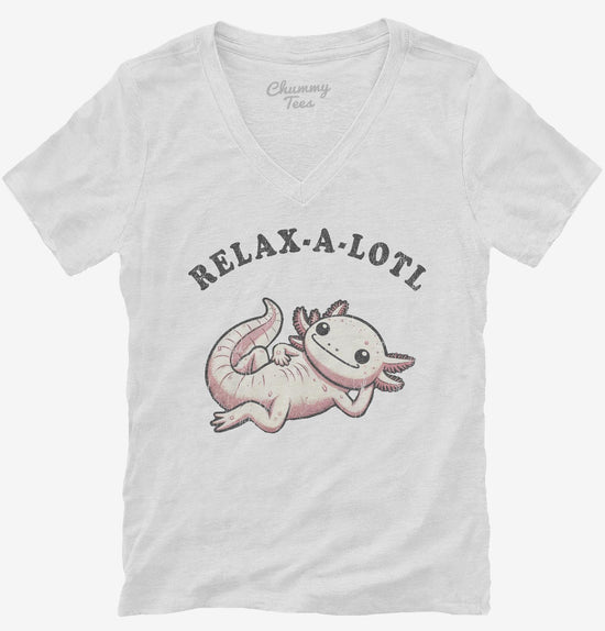 Relax A Lotl Funny Cute Lazy Cozy Axolotl T-Shirt
