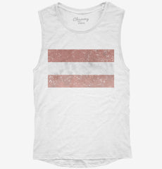 Retro Vintage Austria Flag Womens Muscle Tank