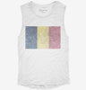 Retro Vintage Chad Flag Womens Muscle Tank 044d194c-1e1e-4763-970a-b242ff7c53f6 