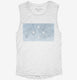 Retro Vintage Federated States Of Micronesia Flag white Womens Muscle Tank