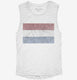 Retro Vintage Netherlands Flag white Womens Muscle Tank