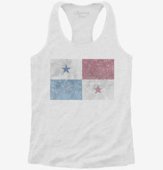 Retro Vintage Panama Flag Womens Racerback Tank