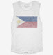 Retro Vintage Philippines Flag  Womens Muscle Tank