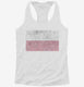 Retro Vintage Poland Flag white Womens Racerback Tank