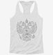 Russian Coat Of Arms Russian Federation white Womens Racerback Tank