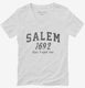 Salem Mass 1692 Funny Witch  Womens V-Neck Tee