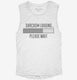 Sarcasm Loading white Womens Muscle Tank
