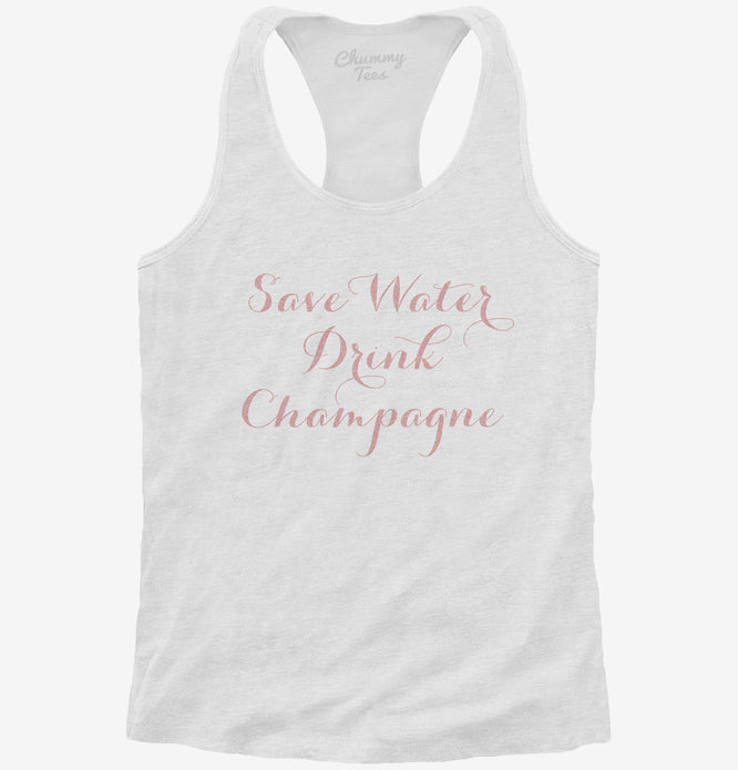 Save Water Drink Champagne T-Shirt | Official Chummy Tees® T-Shirts