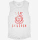 Scary Clown I Eat Children  Womens Muscle Tank