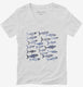 School Of Fish  Womens V-Neck Tee