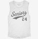 Seniors Class of 2024 white Womens Muscle Tank