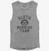 Sloth Running Team Womens Muscle Tank Top 