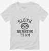 Sloth Running Team Womens Vneck Shirt 