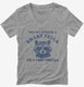 Smart Fella Or Fart Smella  Womens V-Neck Tee