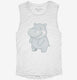 Smiling Hippo  Womens Muscle Tank