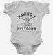 Snowman Having A Meltdown  Infant Bodysuit