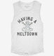 Snowman Having A Meltdown  Womens Muscle Tank