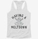 Snowman Having A Meltdown  Womens Racerback Tank