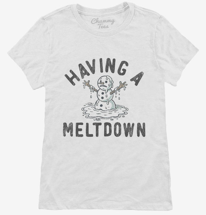 Snowman Having A Meltdown T-Shirt